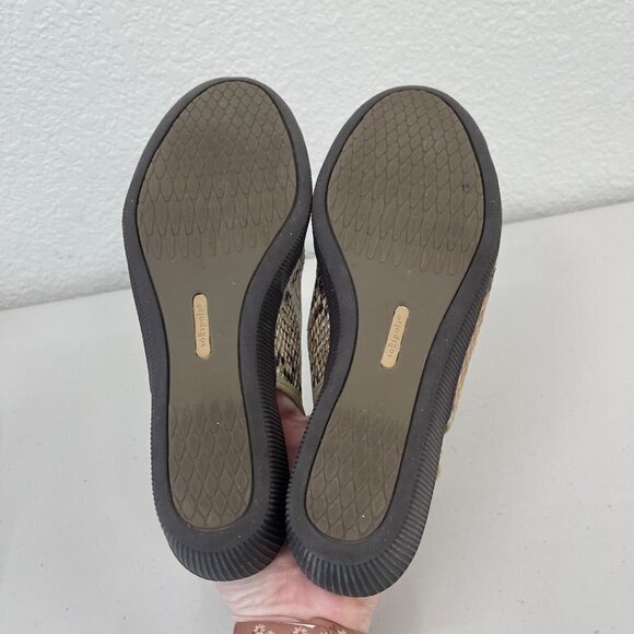 Softspots @ Footsmart Slingback Snake Skin Cap Toe Wedge Shoes Womens size 7.5 M - Picture 9 of 9